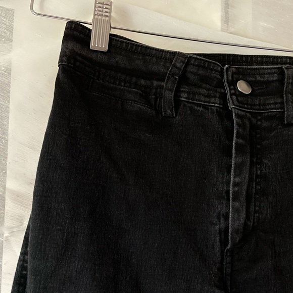 H&M black cropped wide leg jeans - Picture 3 of 4